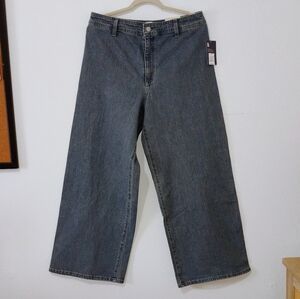 High Waisted Wide Leg Sailor Jeans
